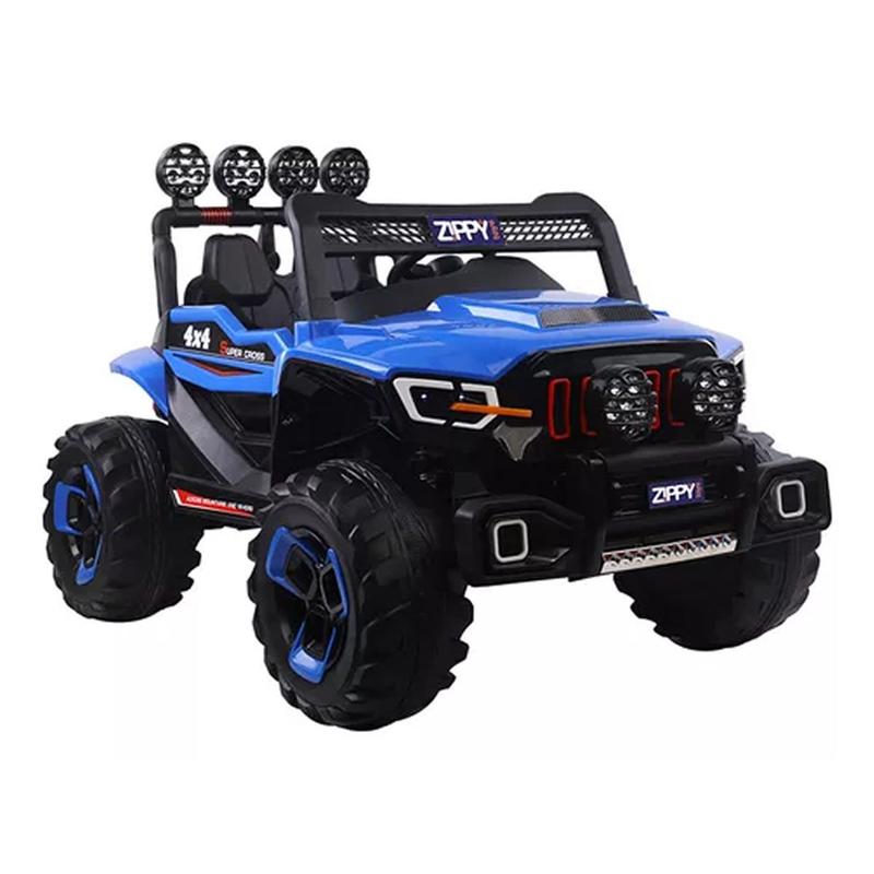 Carro Elétrico Super Cross Com Controle 4x4 Azul 12v Zippy - Zippy